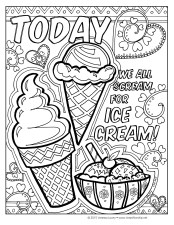 Ice Cream coloring pg VLowry